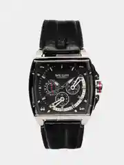 Черный мужские наручные часы Megir ML2204G, с хронографом, в подарочной упаковке