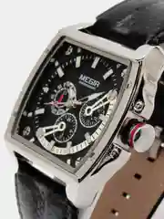 Черный мужские наручные часы Megir ML2204G, с хронографом, в подарочной упаковке