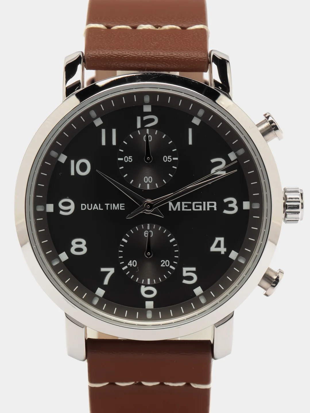Серый мужские наручные часы Megir ML2160G, с хронографом, в подарочной упаковке