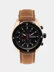 Коричневый мужские наручные часы Megir ML2119G с хронографом, в подарочной упаковке