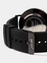 Черный мужские наручные часы Megir MN1081G с календарём, в подарочной упаковке