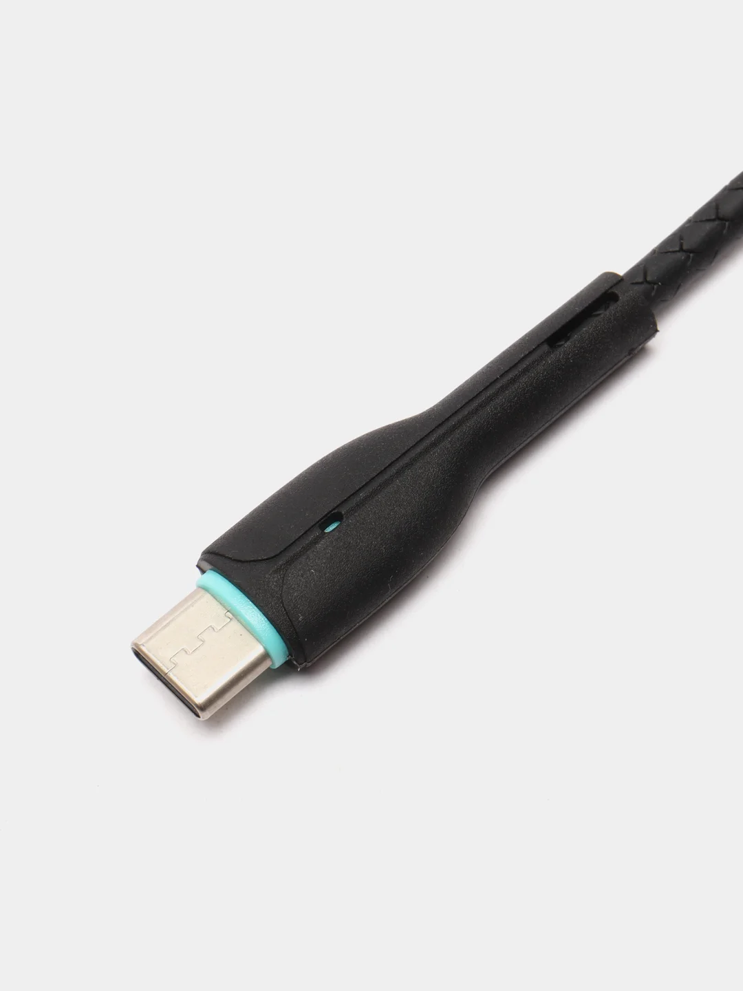 Черный кабель USB на Type-C "GFPower 15T", 1 метр, 2.4A, материал TPE, Android
