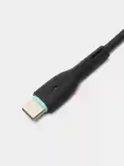 Черный кабель USB на Type-C "GFPower 15T", 1 метр, 2.4A, материал TPE, Android