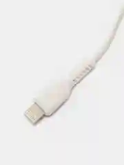 Белый кабель USB на Lightning GFPower 42L, 1 метр, 2.4A, материал TPE, iPhone 8-pin