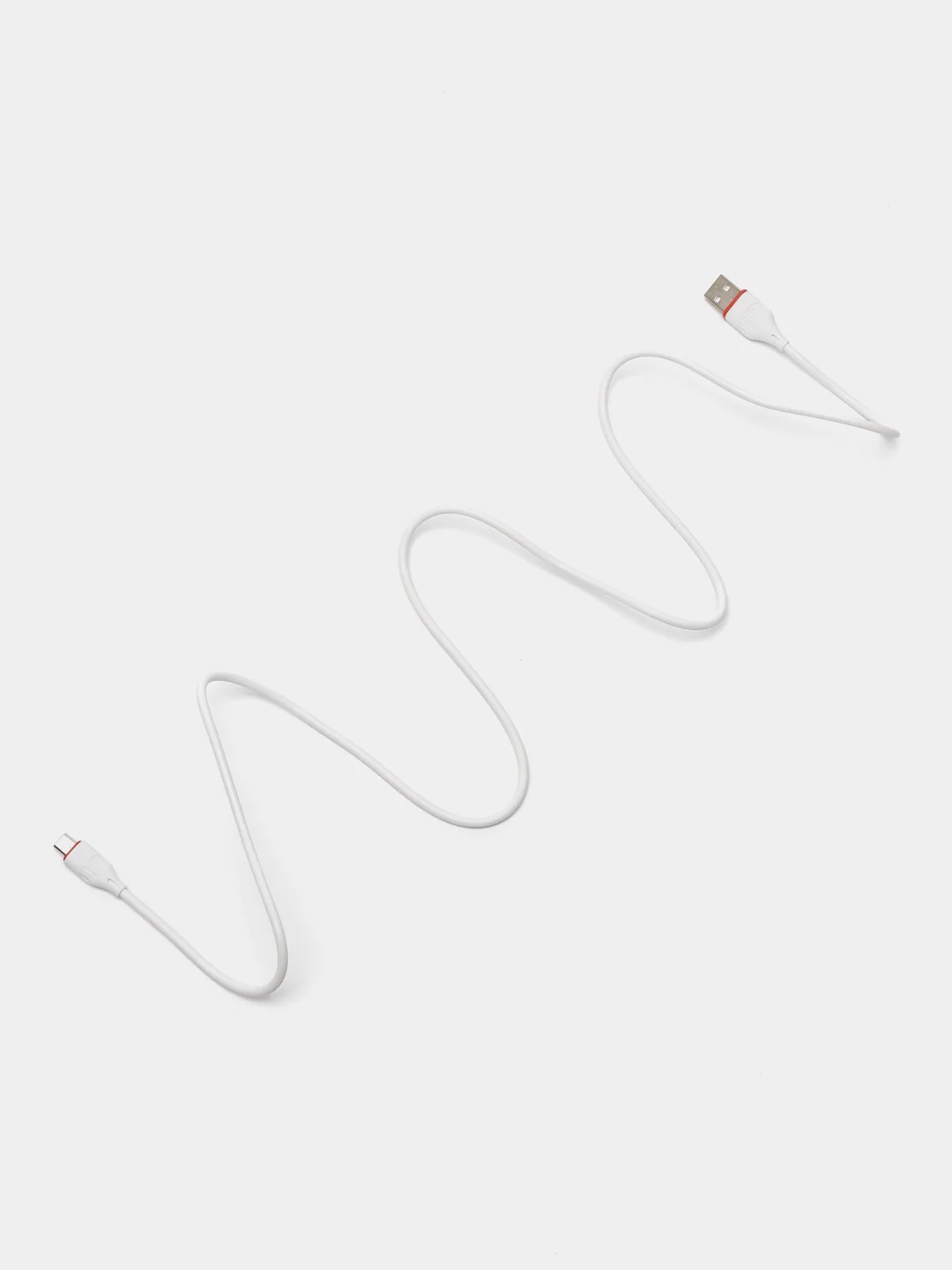 Белый кабель USB на Micro-USB "GFPower 17M", 1 метр, 2.4A, ПВХ, Android