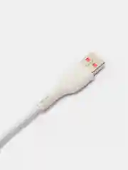 Белый кабель USB на Type-C "GFPower 15T", 1 метр, 2.4A, материал TPE, Android