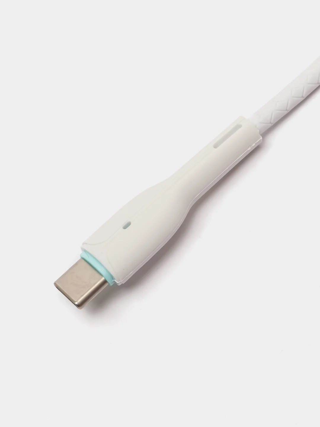 Белый кабель USB на Type-C "GFPower 15T", 1 метр, 2.4A, материал TPE, Android