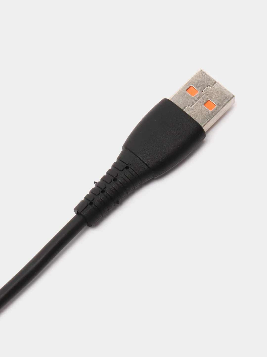 Черный кабель USB на Type-C "GFPower 07T", 1 метр, 2.4A, силикон, Android