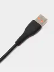 Черный кабель USB на Type-C "GFPower 07T", 1 метр, 2.4A, силикон, Android