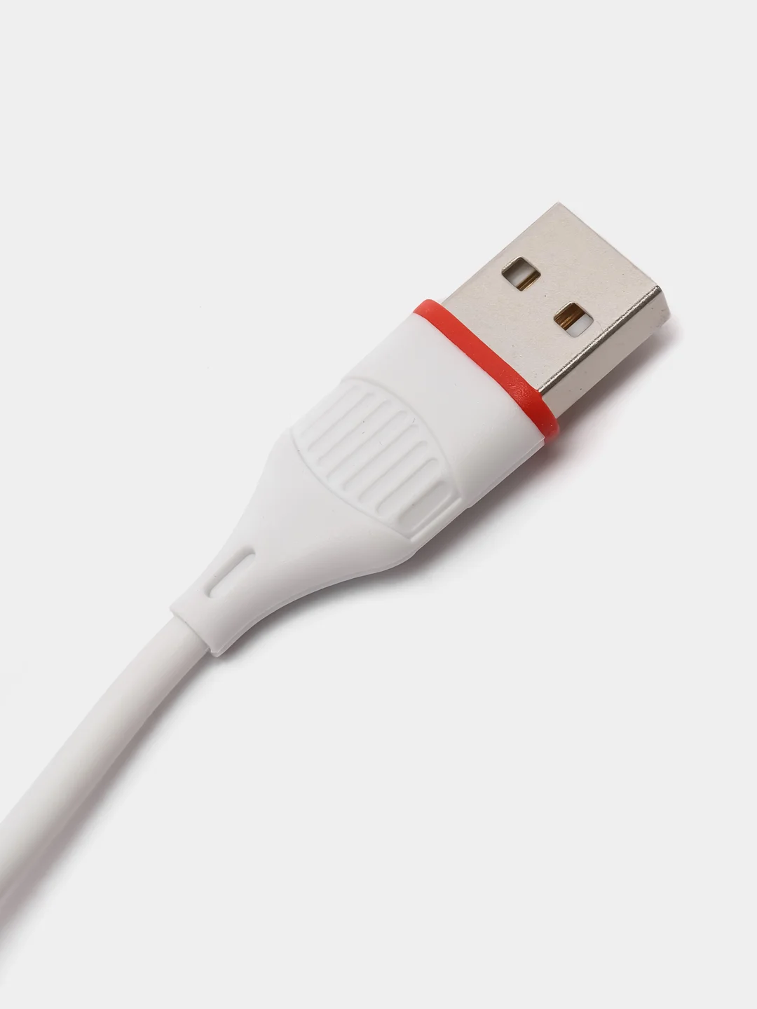 Белый кабель USB на Type-C "GFPower 17T", 1 метр, 2.4A, ПВХ, Android