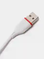 Белый кабель USB на Type-C "GFPower 17T", 1 метр, 2.4A, ПВХ, Android