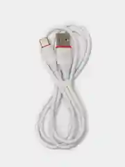 Белый кабель USB на Type-C "GFPower 17T", 1 метр, 2.4A, ПВХ, Android