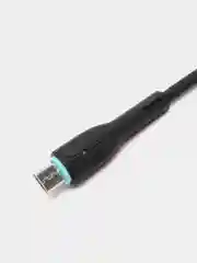 Черный кабель USB на Micro-USB "GFPower 15M", 1 метр, 2.4A, материал TPE, Android