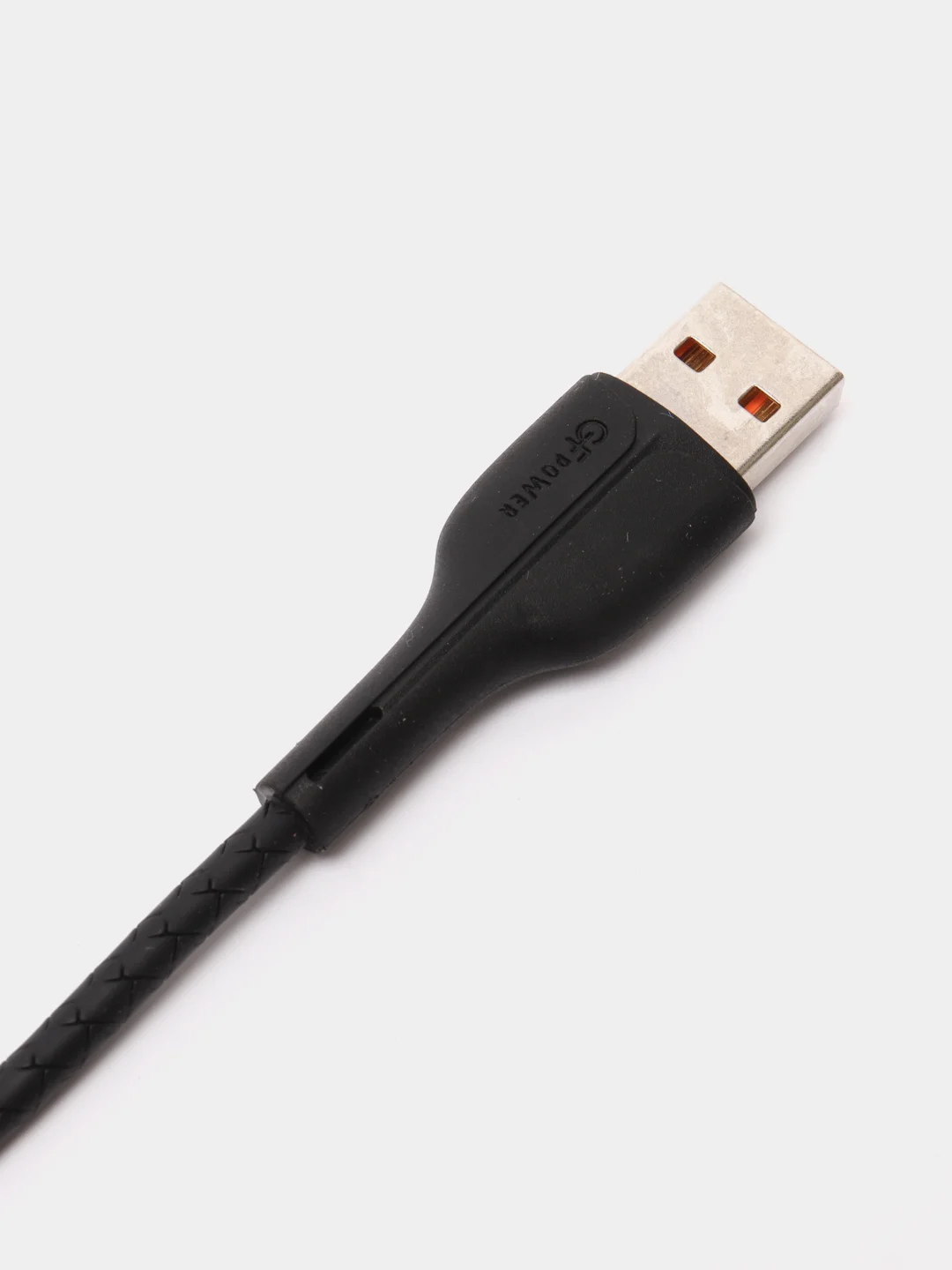 Черный кабель USB на Micro-USB "GFPower 15M", 1 метр, 2.4A, материал TPE, Android