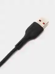 Черный кабель USB на Micro-USB "GFPower 15M", 1 метр, 2.4A, материал TPE, Android