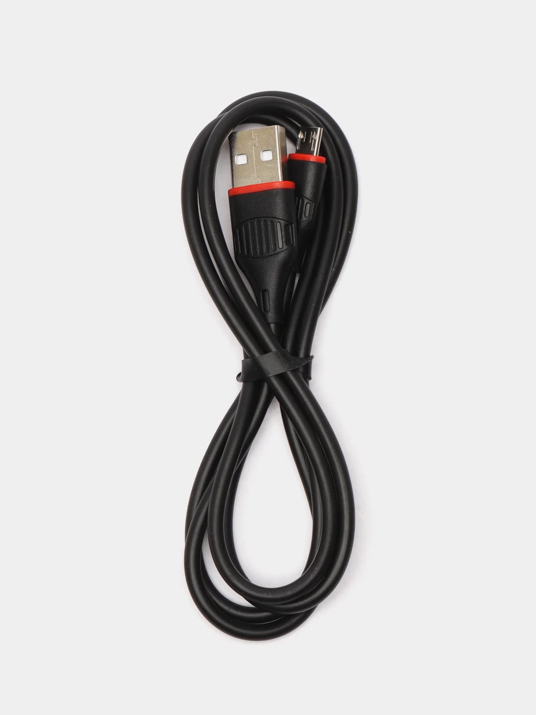 Черный кабель USB на Micro-USB "GFPower 17M", 1 метр, 2.4A, ПВХ, Android