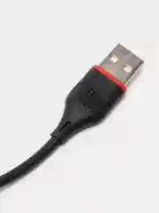 Черный кабель USB на Micro-USB "GFPower 17M", 1 метр, 2.4A, ПВХ, Android