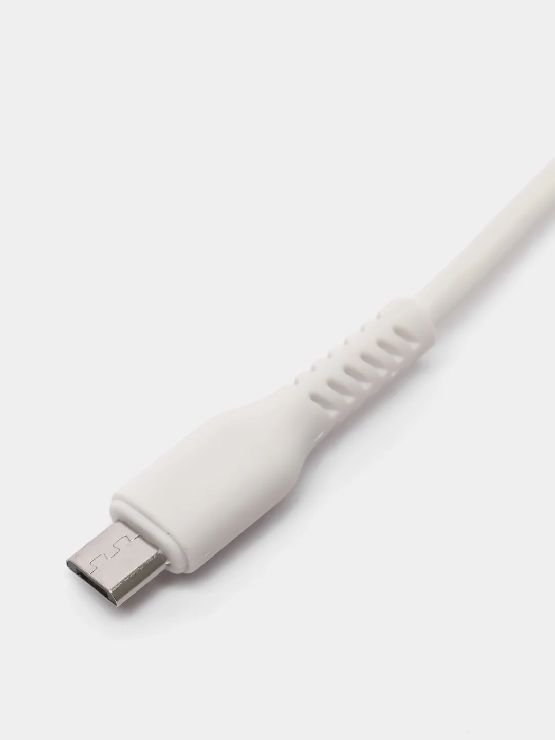Белый кабель USB на Micro-USB "GFPower 42M", 1 метр, 2.4A, материал TPE, Android