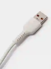 Белый кабель USB на Micro-USB "GFPower 42M", 1 метр, 2.4A, материал TPE, Android