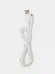 Белый кабель USB на Micro-USB "GFPower 07M", 1 метр, 2.4A, силикон, Android