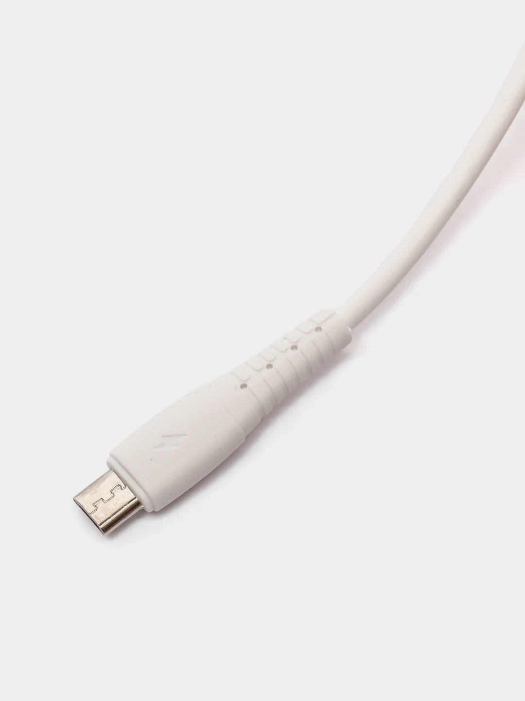 Белый кабель USB на Micro-USB "GFPower 07M", 1 метр, 2.4A, силикон, Android