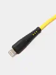 Желтый кабель USB на Lightning "GFPower 19L", 1 метр, 2.4A, силикон, iPhone 8-pin