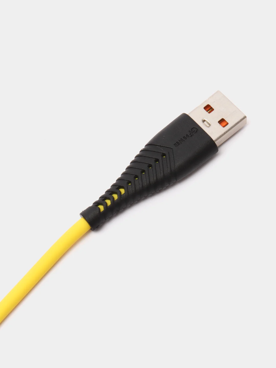 Желтый кабель USB на Lightning "GFPower 19L", 1 метр, 2.4A, силикон, iPhone 8-pin