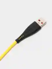 Желтый кабель USB на Lightning "GFPower 19L", 1 метр, 2.4A, силикон, iPhone 8-pin