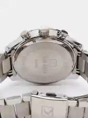 Серебряный мужские наручные часы Curren 8391 с хронографом в подарочной упаковке