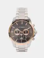 Серебряный мужские наручные часы Curren 8358 с хронографом в подарочной упаковке