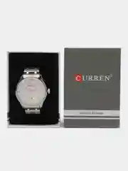 Серебряный мужские наручные часы Curren 8356 с хронографом в подарочной упаковке