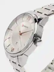 Серебряный мужские наручные часы Curren 8356 с хронографом в подарочной упаковке