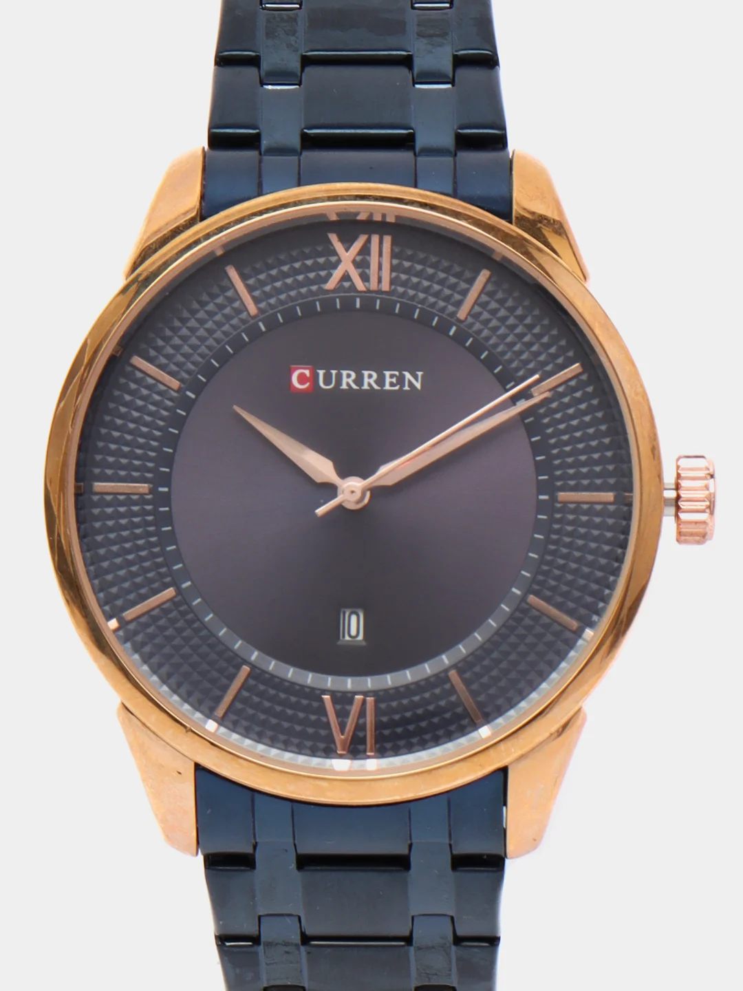 Синий мужские наручные часы Curren 8356 с хронографом в подарочной упаковке