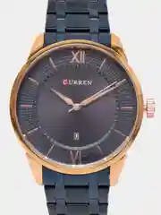 Синий мужские наручные часы Curren 8356 с хронографом в подарочной упаковке