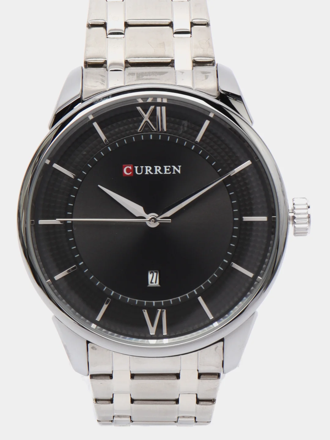 Угольный мужские наручные часы Curren 8356 с хронографом в подарочной упаковке