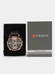 Черный мужские наручные часы Curren 8393 с хронографом в подарочной упаковке