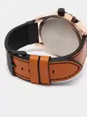 Коричневый мужские наручные часы Curren 8374 с календарем в подарочной упаковке