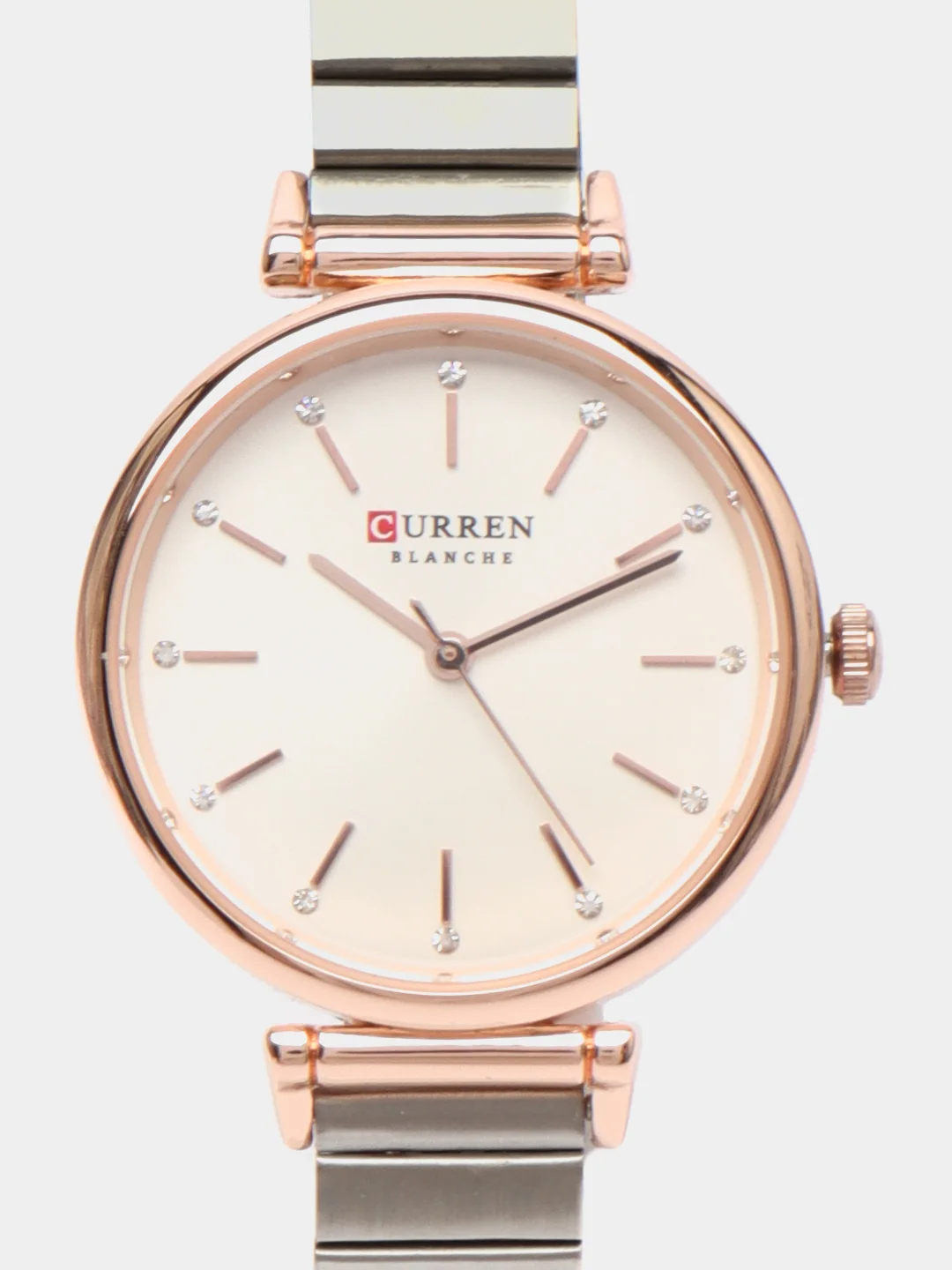 Серебряный женские наручные часы Curren 9081 в подарочной упаковке
