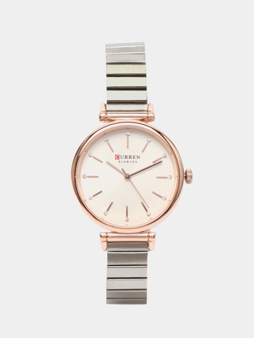 Серебряный женские наручные часы Curren 9081 в подарочной упаковке