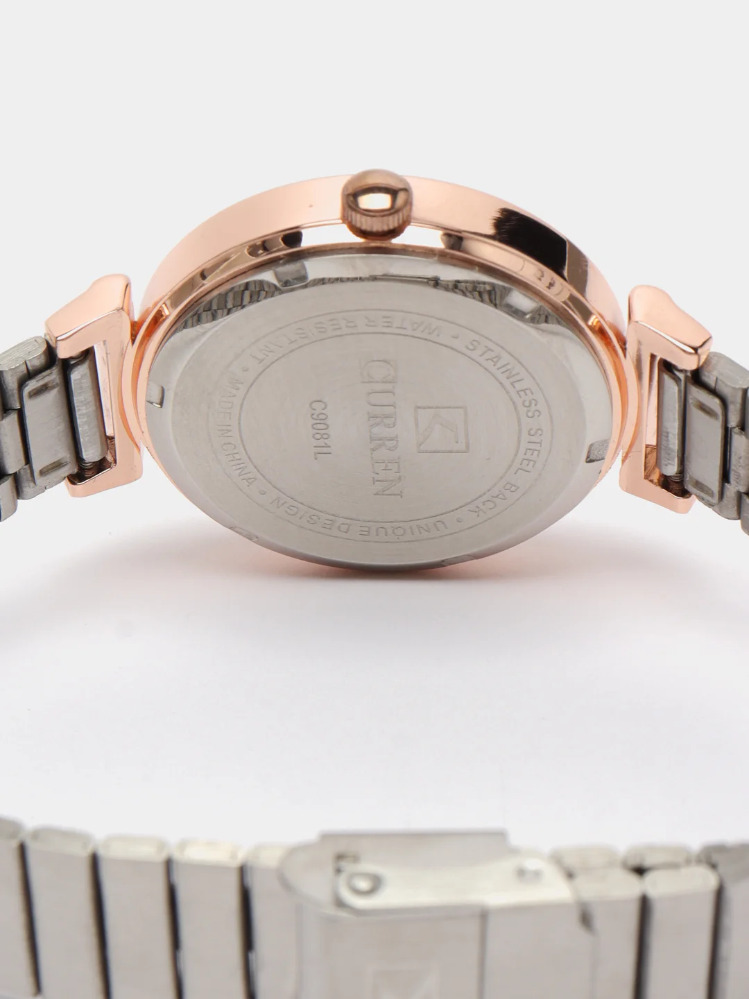Серебряный женские наручные часы Curren 9081 в подарочной упаковке
