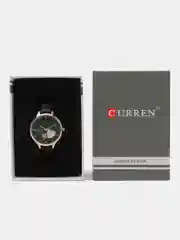 Зеленый женские наручные часы Curren 9077 в подарочной упаковке