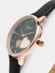 Зеленый женские наручные часы Curren 9077 в подарочной упаковке