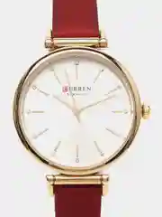 Красный женские наручные часы Curren 9081 в подарочной упаковке