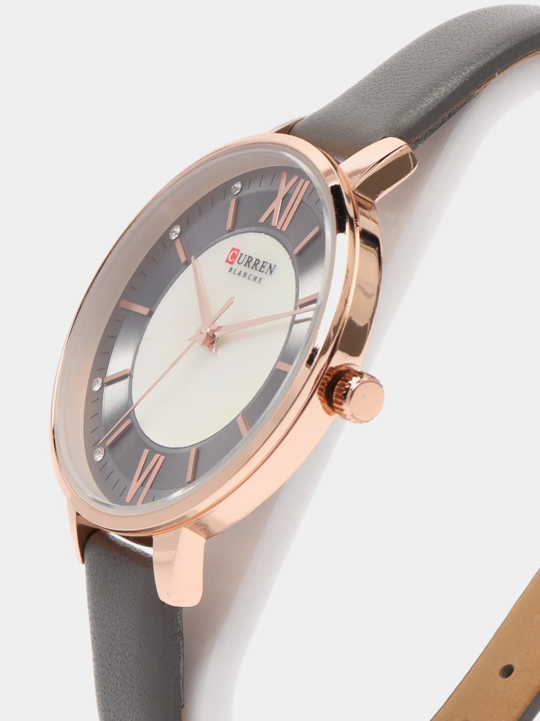 Серый женские наручные часы Curren 9080 в подарочной упаковке