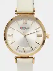 Белый женские наручные часы Curren 9079 в подарочной упаковке
