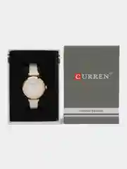 Белый женские наручные часы Curren 9079 в подарочной упаковке