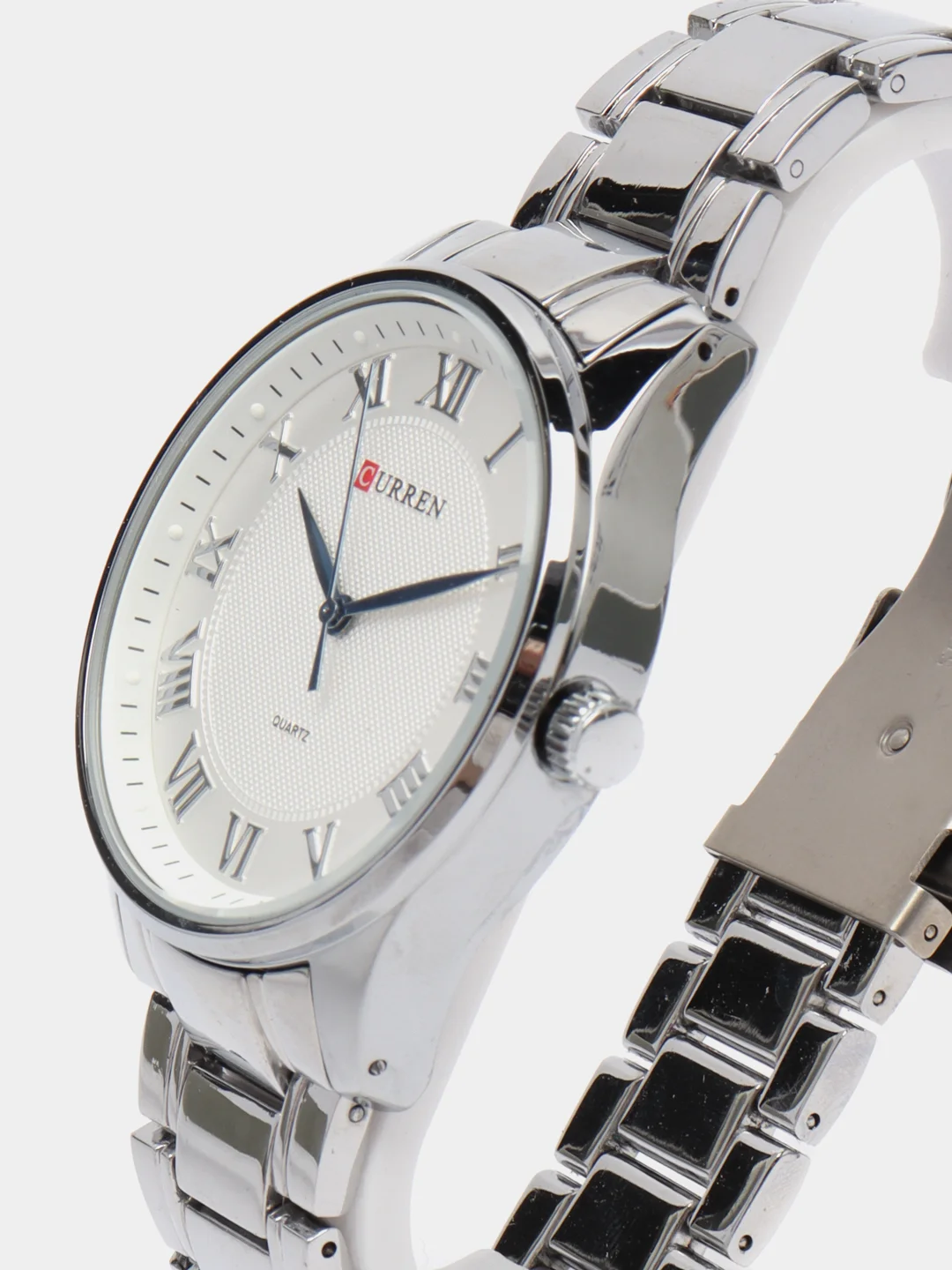 Серебряный мужские наручные часы Curren 8409 в подарочной упаковке