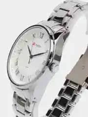 Серебряный мужские наручные часы Curren 8409 в подарочной упаковке