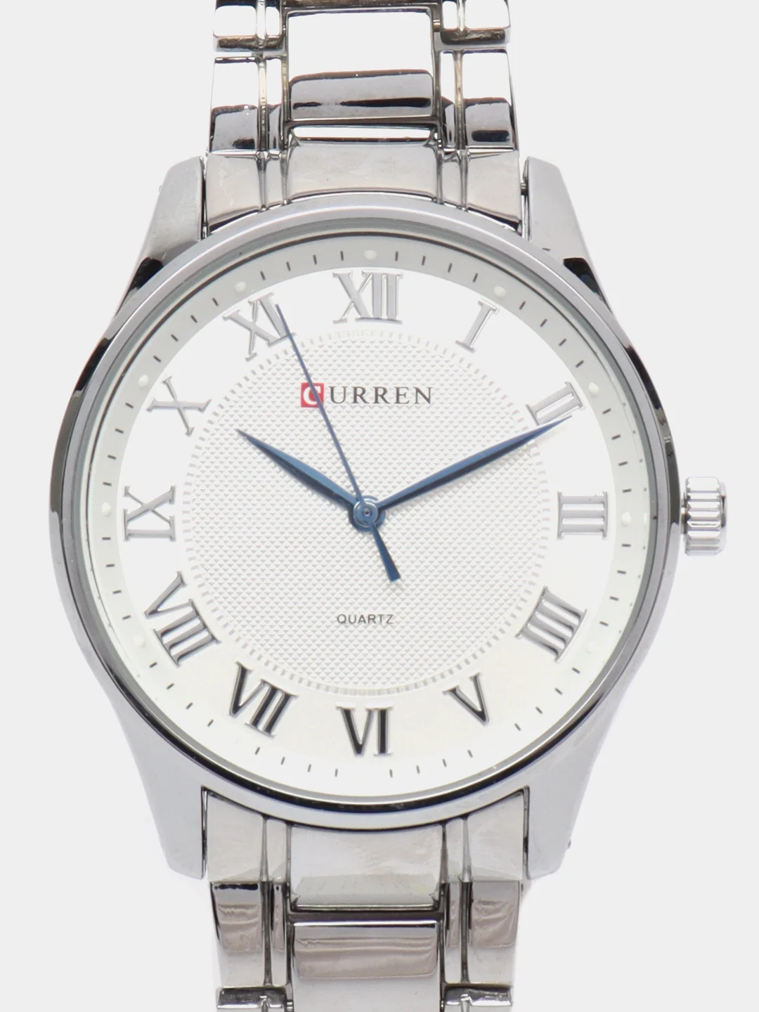 Серебряный мужские наручные часы Curren 8409 в подарочной упаковке