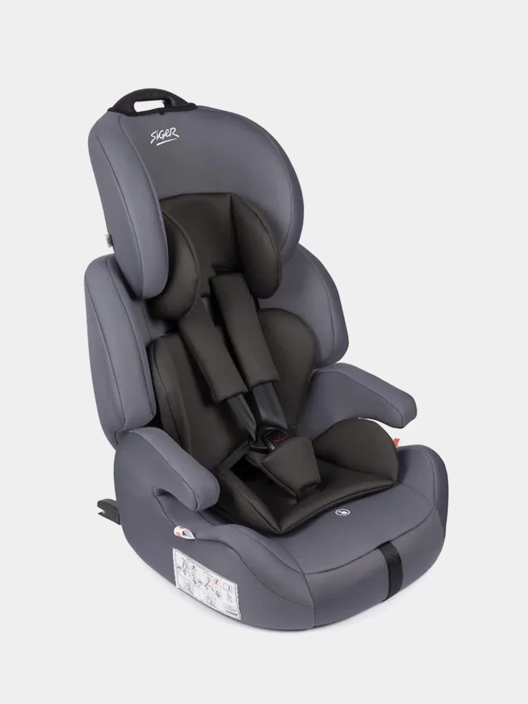 Тёмно-серый автокресло Siger Стар Isofix Lux гр.I/II/III